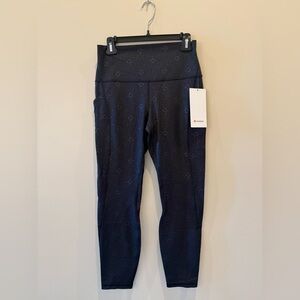 NWT Lululemon Athletica Logo Black Leggings